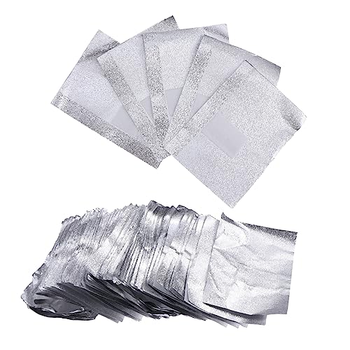 HONMEET Nail Foil Gel Wraps Kit 500pcs Gel Nail Polish Remover Pads Aluminum Foil
