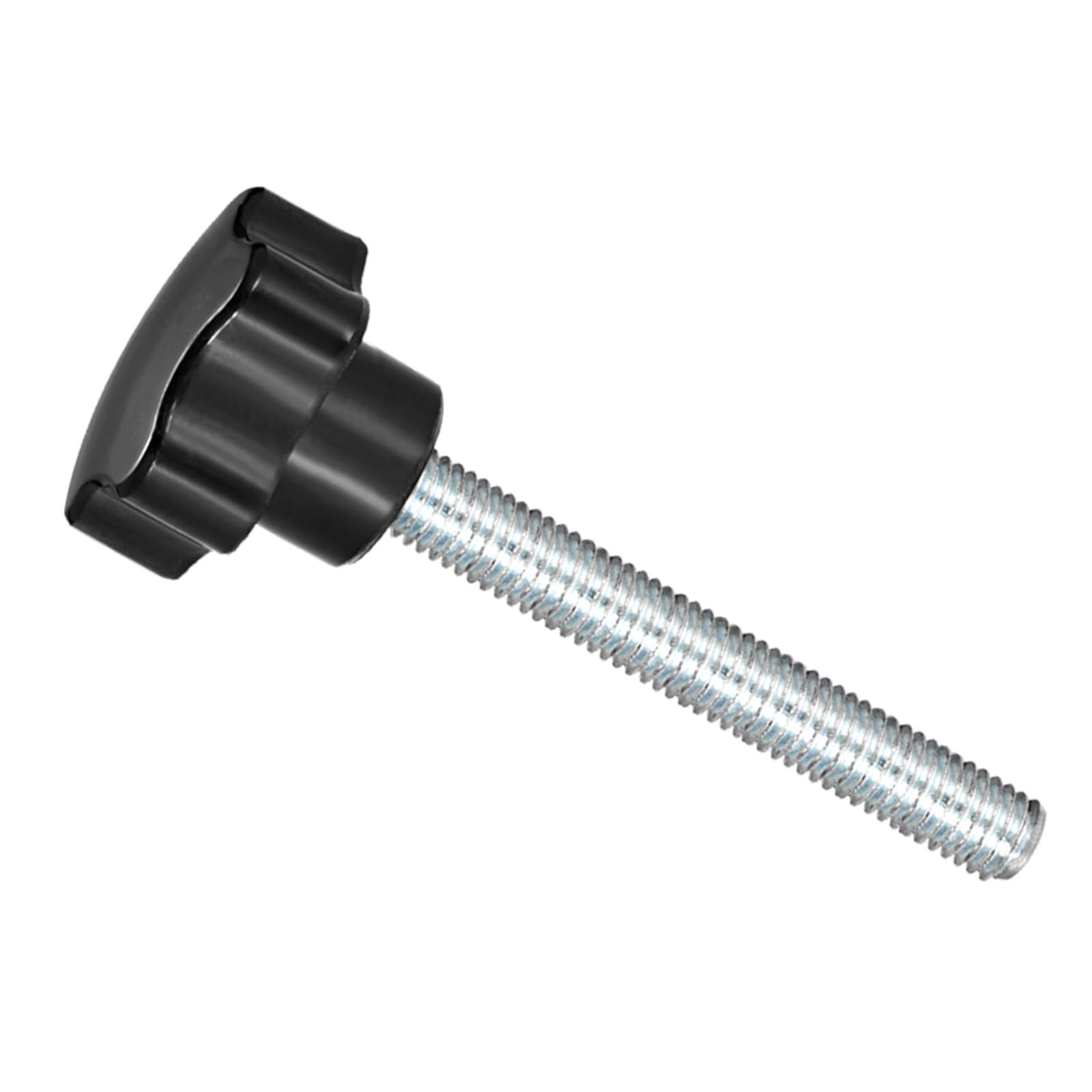 CoCud Star Clamping Knobs, M10 x 80mm Male Thread 48mm Head, Plastic Thumb Screw Grip Hand Knobs Threaded Bolt Black