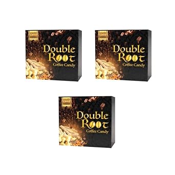 3 Boxes Double Root Coffee Candy Sweets Arabica Cafe Bonbons Energy Support 10 Pcs/Box