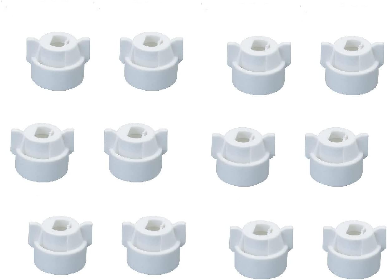 Pack of 12 - Quick TeeJet White Nylon Cap For TP, XR, DG, OC, Turbo & AIXR Tips CP25611-2-NY