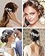 KGDUYC 3 Stücke Hochzeit Haarschmuck Braut Strass Haarnadeln Blume Strass Haarnadel Kristall Haarspangen Damen Hochzeit Party Haarschmuck