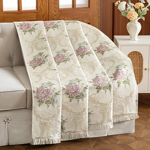 Couverture pour canapé floral lavable protège canapé animaux usure - 3