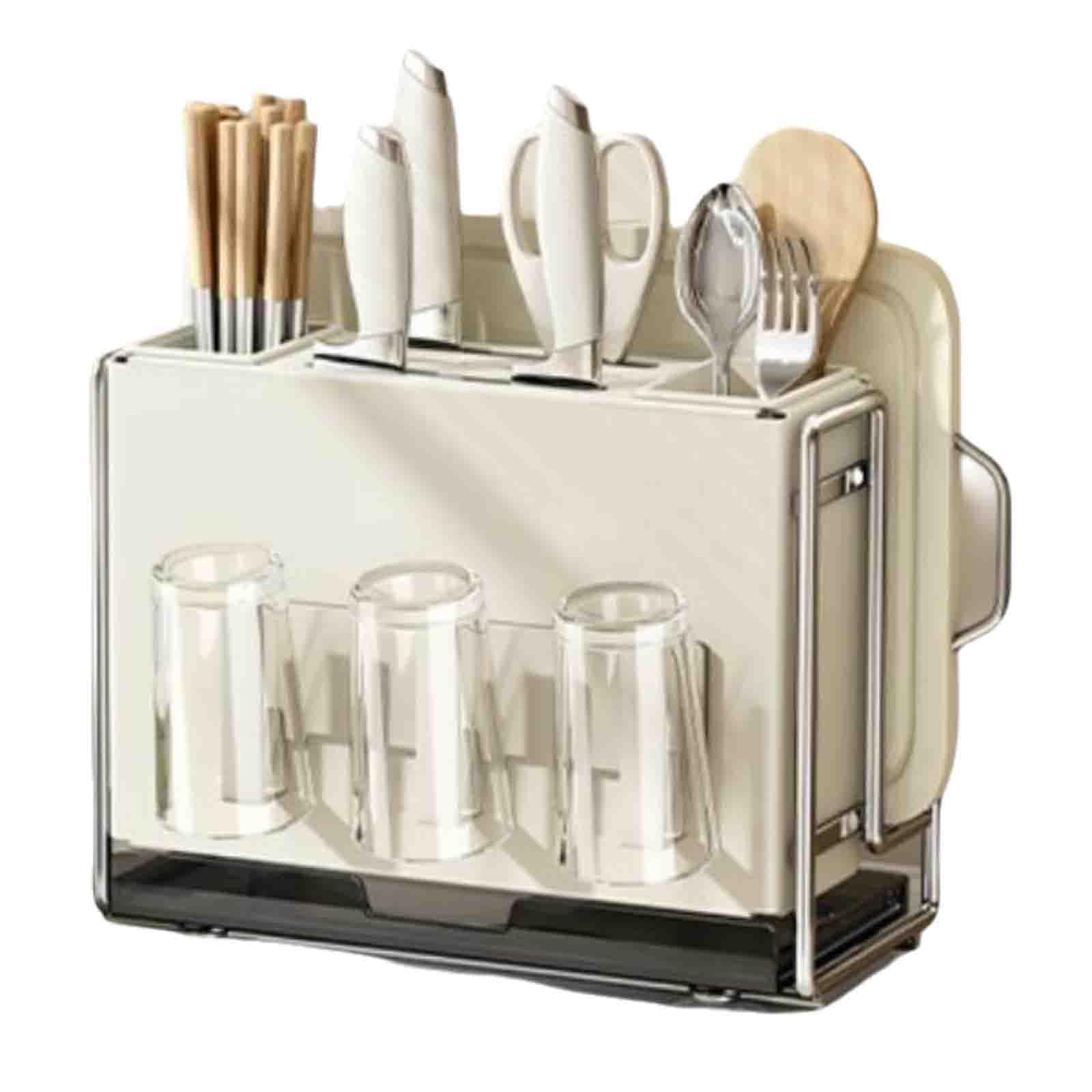 Cesta de cubiertos y soporte de cocina ideal para mantener tus encimeras limpias