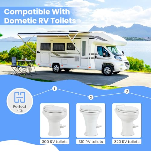 Image of 385345892 34120 Waste Ball Seal Kit For 300 310 320 RV Toilet Seal Replaces | 385345892 3 Inch Socket Floor Flang 34120 Waste Ball Seal Kit 385311658 Rv Toilet Seal