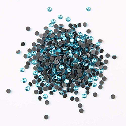 Image of beadsland Crystal Hotfix Rhinestone,Machine Cut Stone 1440pcs /pkg (Aquamarine,SS20 /5mm)