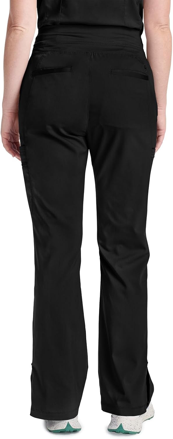 Healing Hands Scrub Pants for Women - Purple Label Bootcut Yoga Pants with 8 Pockets & Knit Waistband - HH002 - Image 2