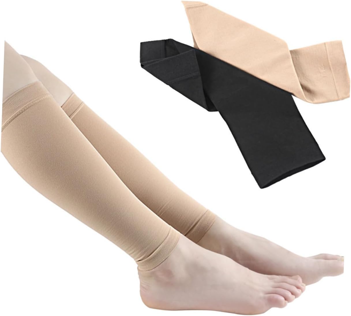 1Pair Leg Compression Sleeve for Women Xl Support Socks Breathable Pressure Relief Stockings for Sports Casual Wear Reduces Fatigue Swelling Durable Elastic Material