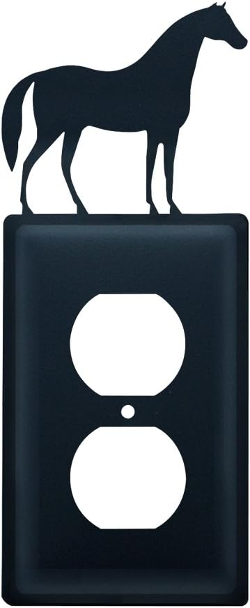 Village Wrought Iron Horse Outlet Cover