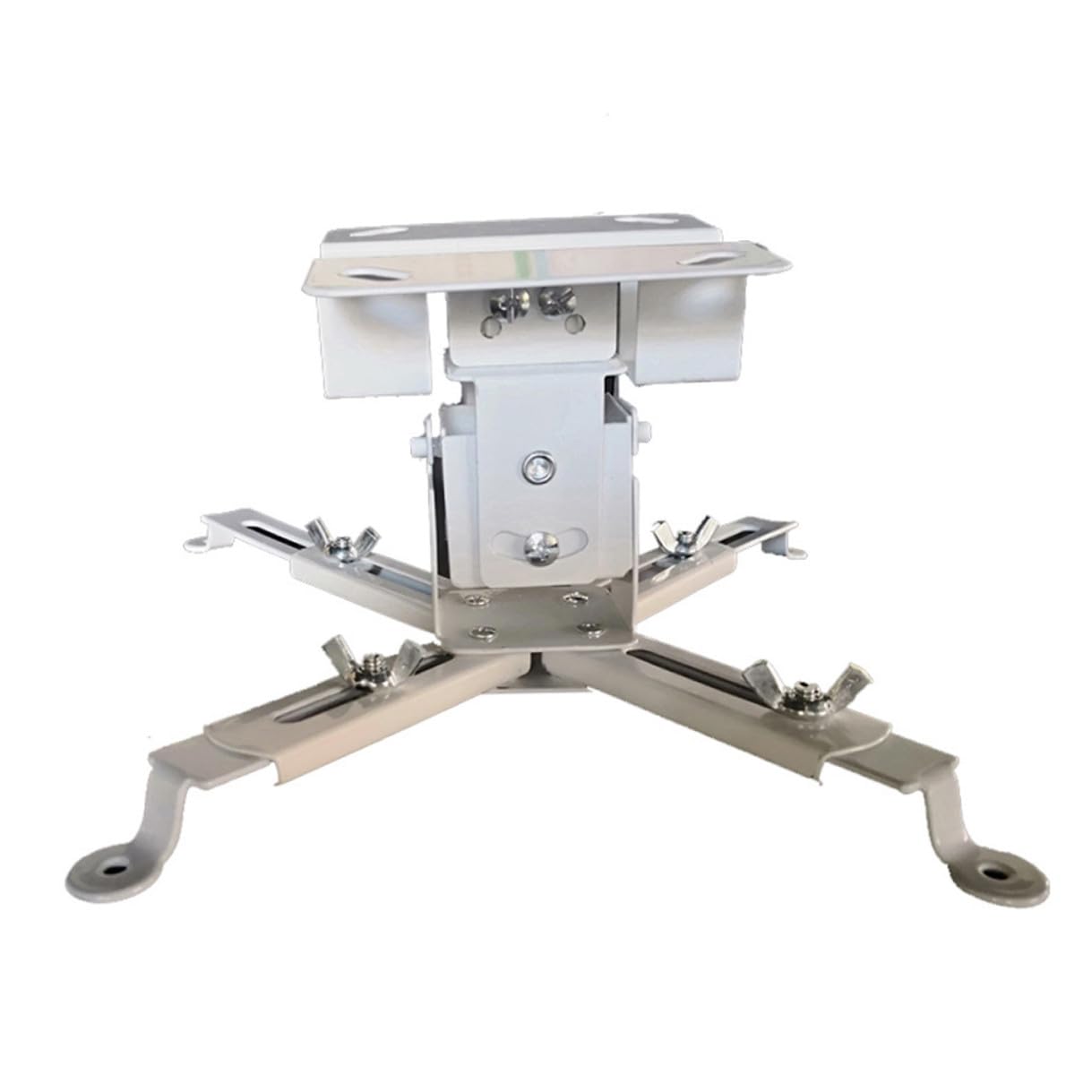 GALPADA Supporto per Proiettore da Soffitto with 4 Bracci Doppi Articolati in Ferro Bianco , Montaggio Flessibile con 4 Bracci Doppi Articolati, Portata Massima 15kg