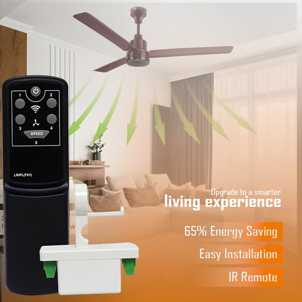 Image of Upgrade Your Ceiling Fan to Smart Control with LRIPL Smart Fan Controller & Infrared Remote (Not Compatible with BLDC Fans)