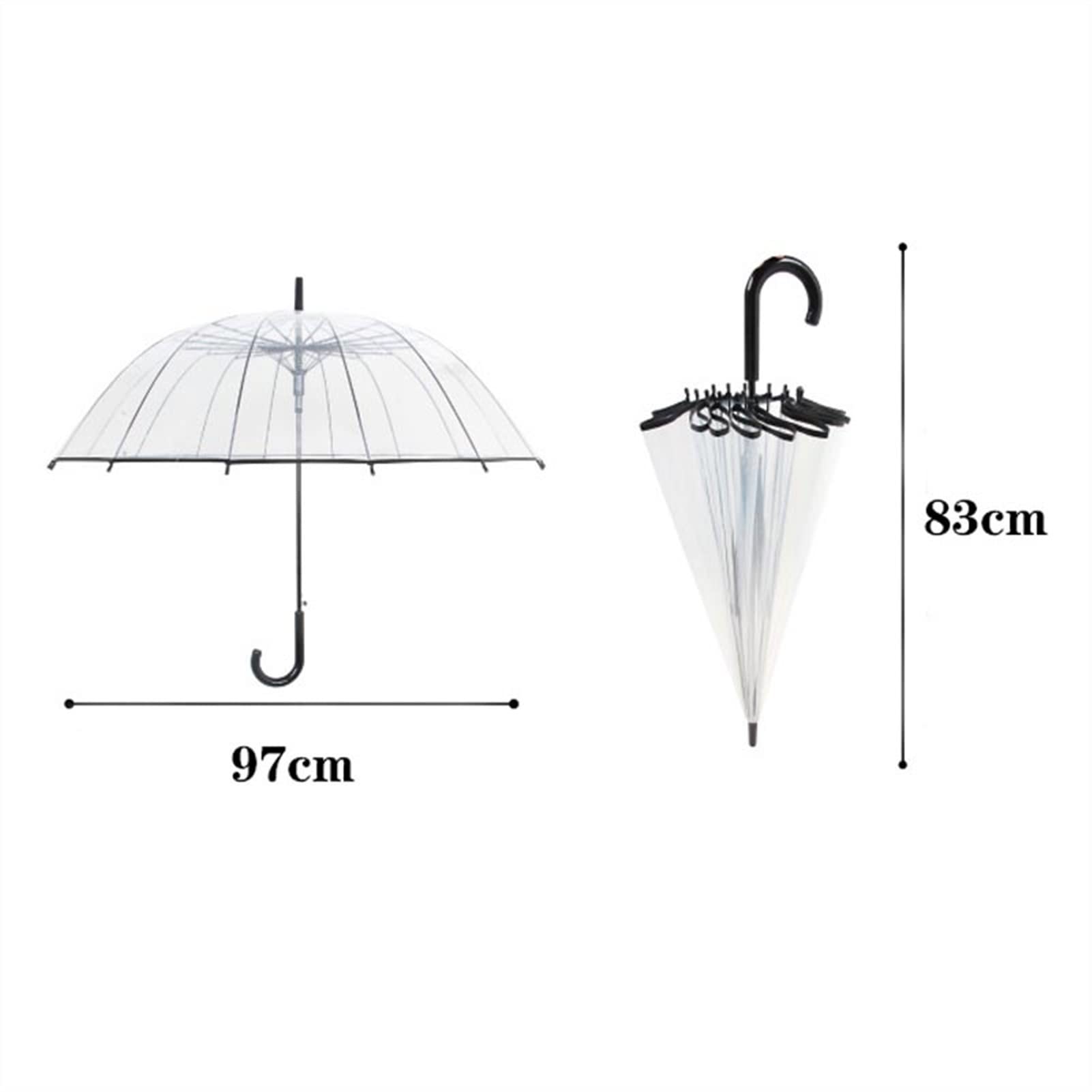 Parasol dziecięcy parasol przezroczysty długi uchwyt parasol moda męska i damska automatyczny kreatywny przezroczysty parasol Umbrela