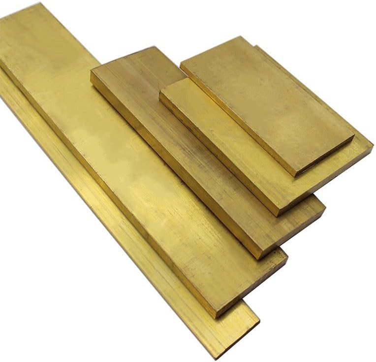 真鍮平角棒 ストック、 真鍮プレート/シート/フラットバー/ロッド、10x40/50/70mm および 12x12/20/30/40