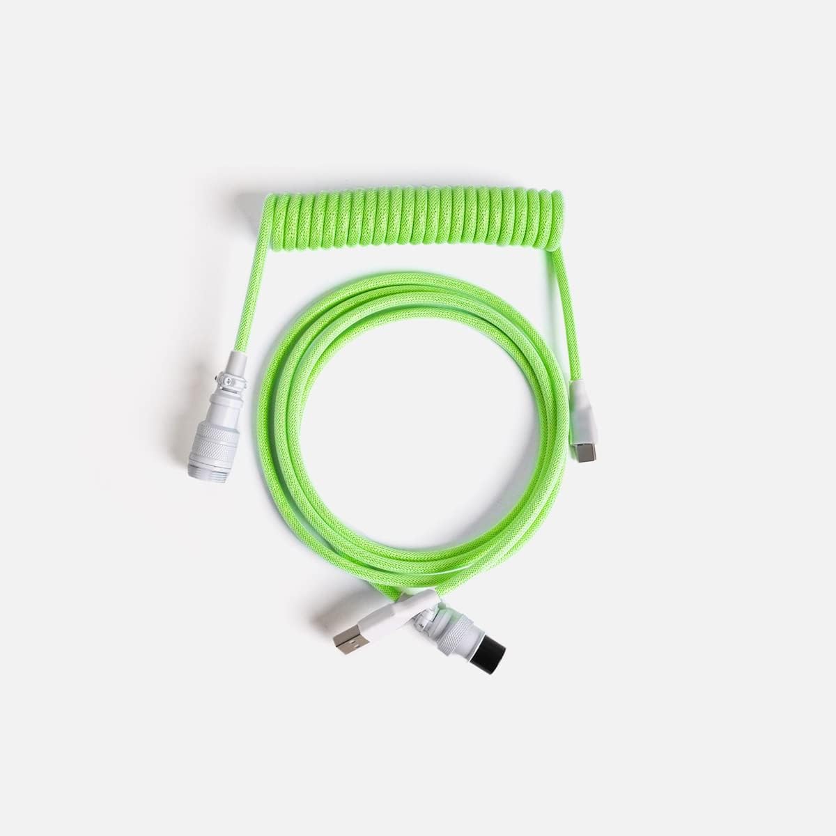 Azio Custom Mechanical Keyboard USB-C Cable, Neon Green (ACD904)
