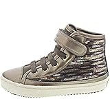 Suela: goma Geox Kalispera Girl J044GJ Tenis cuello alto niña Dorado Size: 29 EU