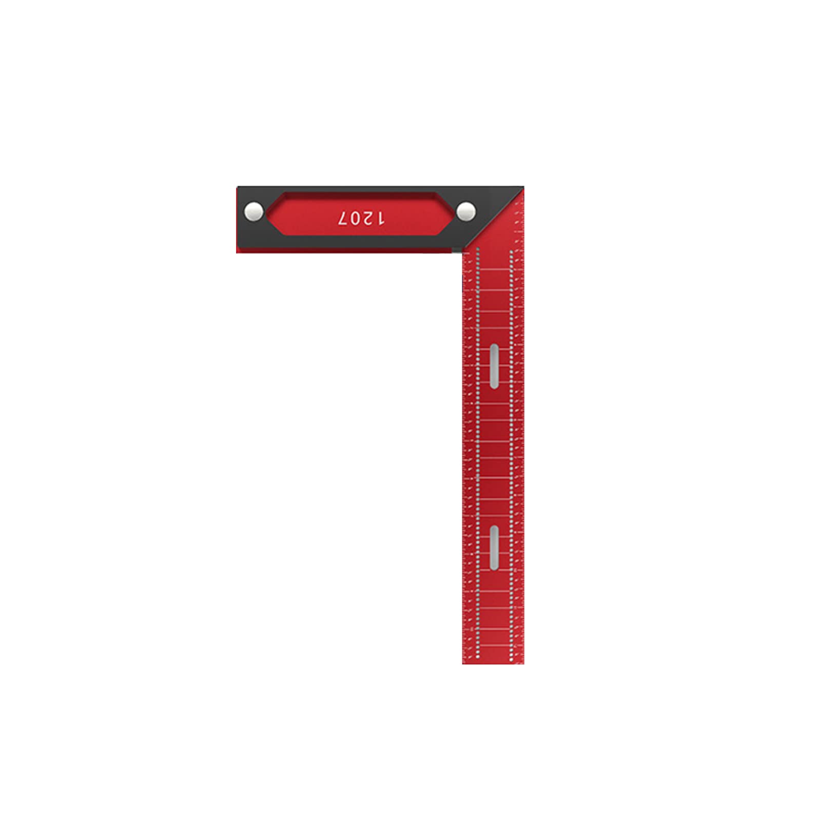 Msioytog L1207 Carpenters L-Type Hole Ruler Right-Angle Woodworking Ruler Line Drawing Gauge Scribing Measuring Tools Woodworking