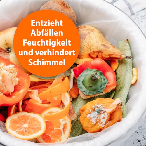 ARDAP Biotonnenpulver 500g - Anti Maden Biotonne - Mülltonnen Pulver - Gegen Fliegen, Maden, Ungeziefer & üble Gerüche - Für ca. 600l Bio Abfall - Stoppt üble Gerüche, biologisch abbaubar