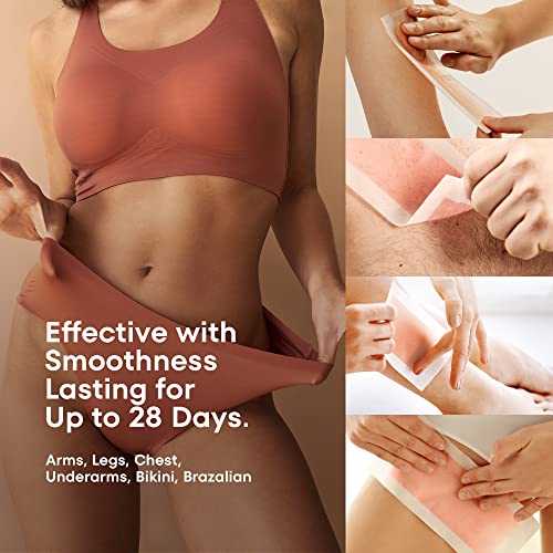 Irreshine NATURAL GENTLE SENSITIVE SKIN WAX STRIPS Wax Strips Hair Removal For Women: Natural Home & Travel Brazilian Body Waxing Strip For Bikini Armpit Leg thumb #1