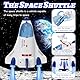 Siairo Space Shuttle Rakete Spielzeug für Kinder, Weltraumspielzeug Raumschiff, Wissenschaft Lernspielzeug Astronauten Figuren, Geburtstagsgeschenk für Kinder (WY893A)