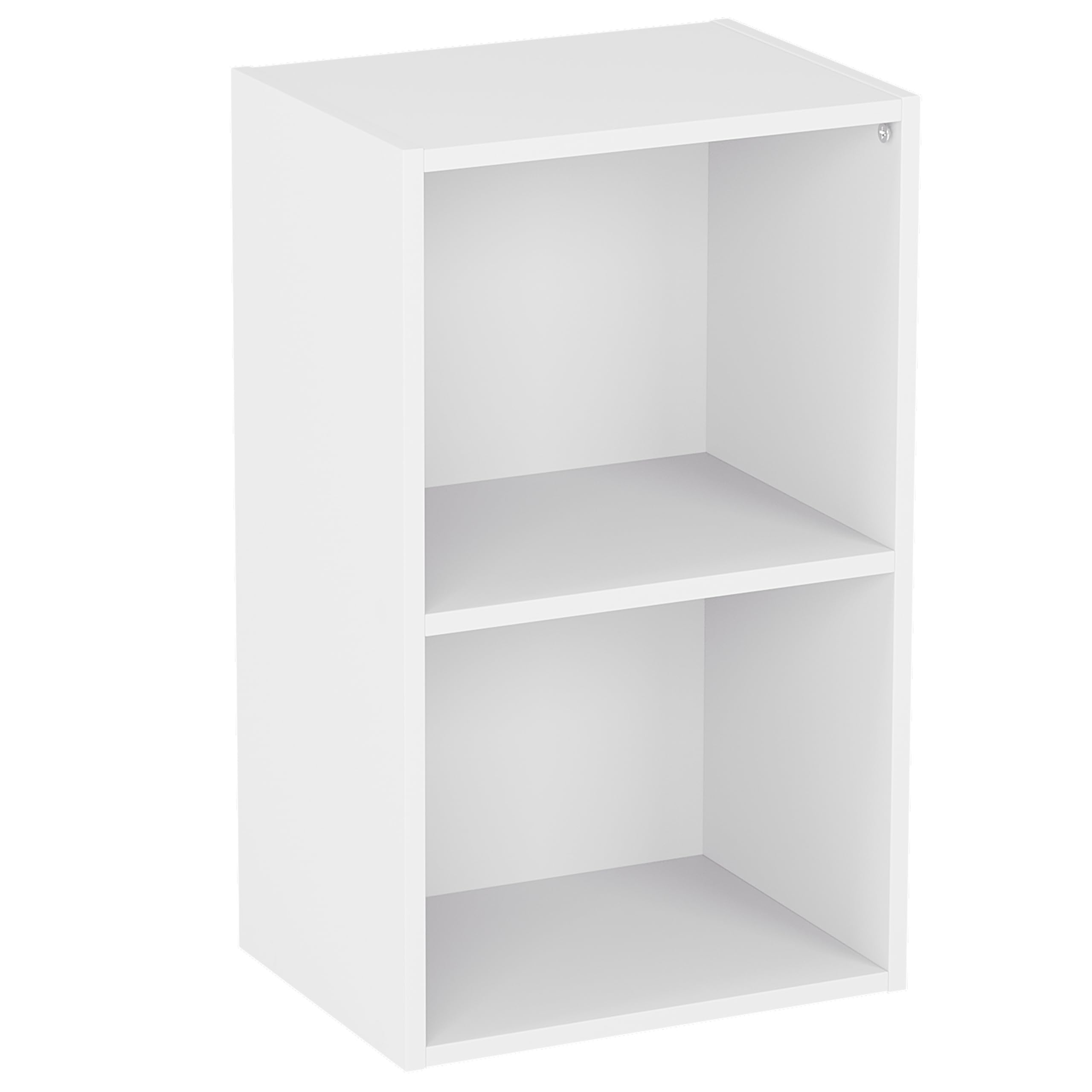 Vida Designs Estantería Oxford de 2 Niveles, estantería de Madera Blanca, Mueble de Oficina, Sala de Estar