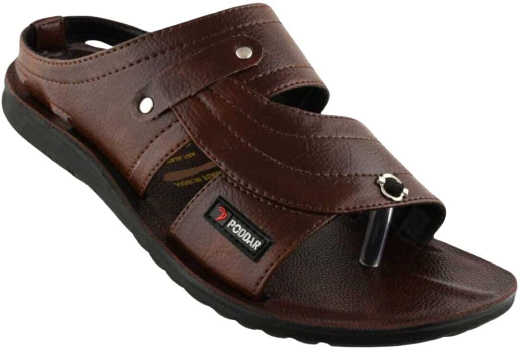 Poddar Comfortable Stylish and Durable Rexine Sandal Slipper Featuring Anti-Slip PU Soles: The Perfect Footwear Choice for Rainy Weather | Casual | Traditional |Everyday Use (B0DBLF54TT) Amazon Price History, Amazon Price Tracker