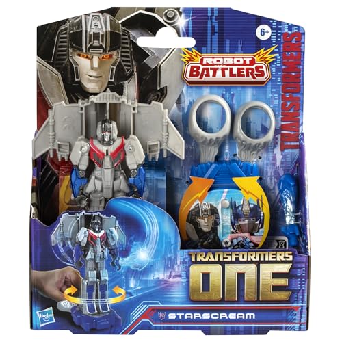 Image of Transformers One Robot Battlers Starscream, 4.5-Inch Robot Action Figure, Interactive Toys for Boys and Girls Ages 6 and Up