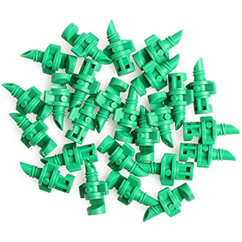 Poity 180°Sprayer Nozzle Jet Mister Cloning Machine Hydroponic 25 Pieces Green