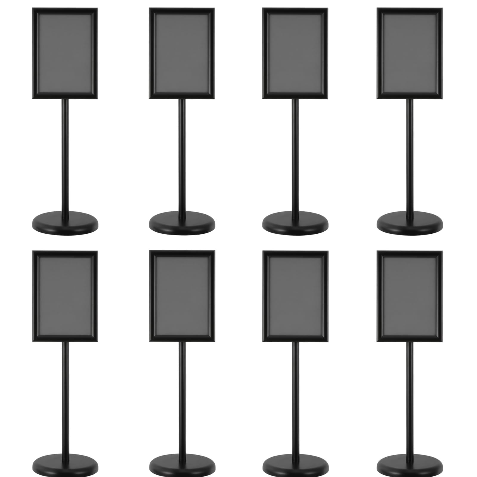 8 soportes para carteles DIN A4 para pantalla, soporte ajustable para carteles, soporte de póster para mesa, soporte de metal reutilizable para tiendas, restaurantes y publicidad