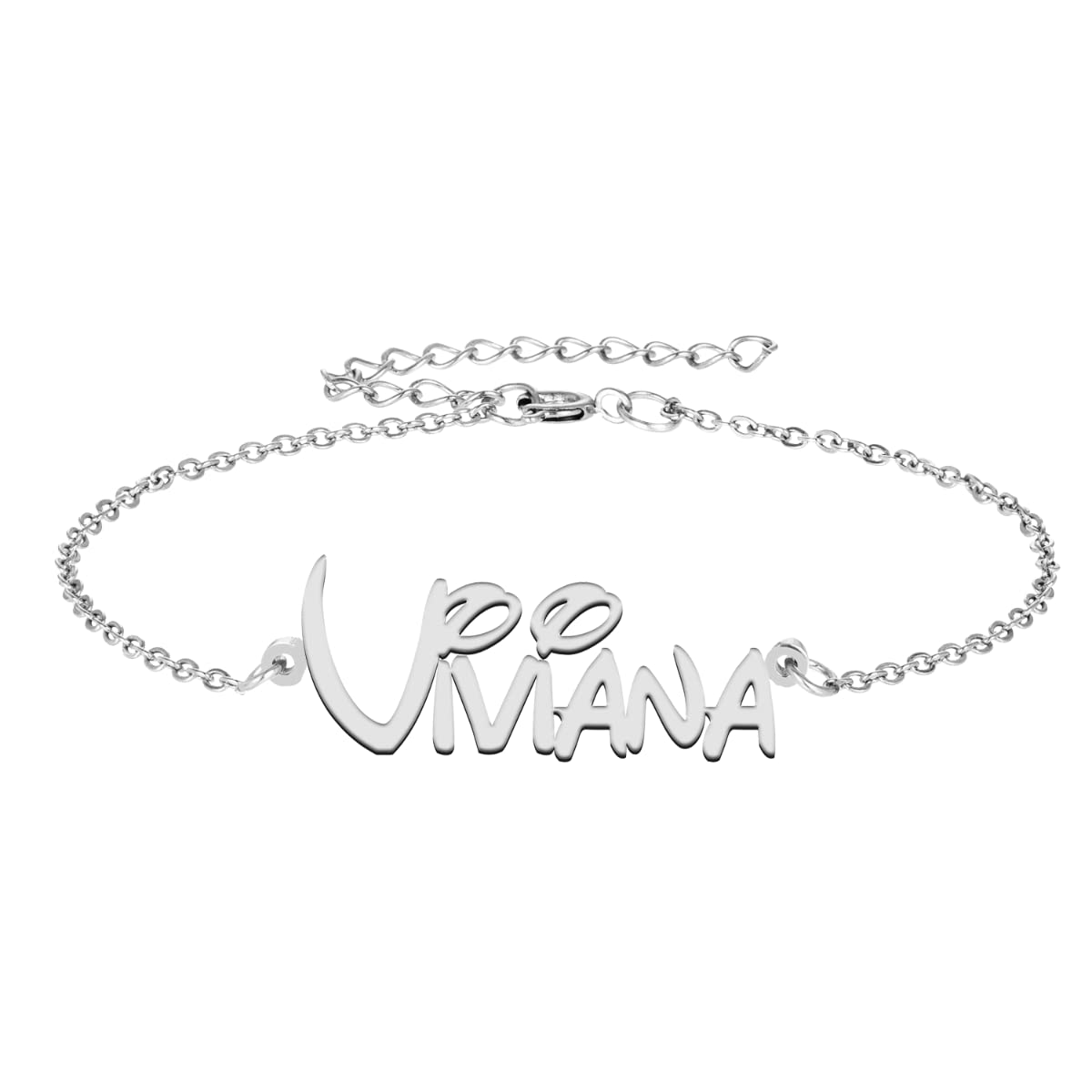 GR35Z9Custom Name Bracelet Personalized Letters Bangles Anklet for Women Her Bridesmaid Christmas Gift