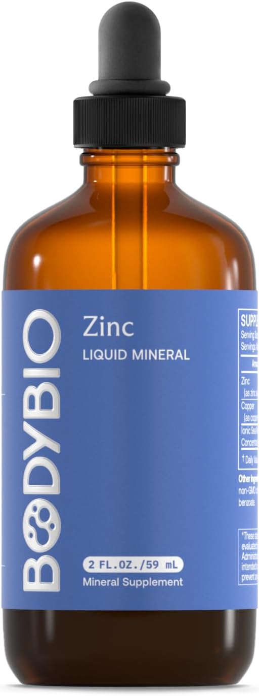 BodyBio Zinc 2 Liquid Mineral, 2 oz