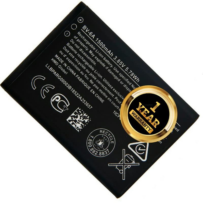 Image of Original BV-6A Battery Compatible with Nokia 272 8 4G 811 4G /Banana C5-3 36 525 26