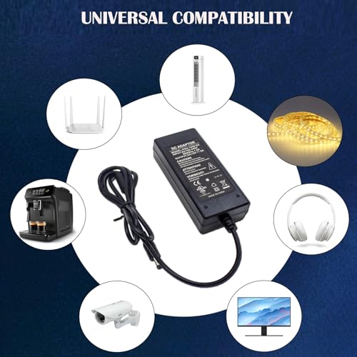 Image of Ultra PoE UL Listed 12V 5A Power Adapter 60W AC 100-240V to DC 12V 5000mAh