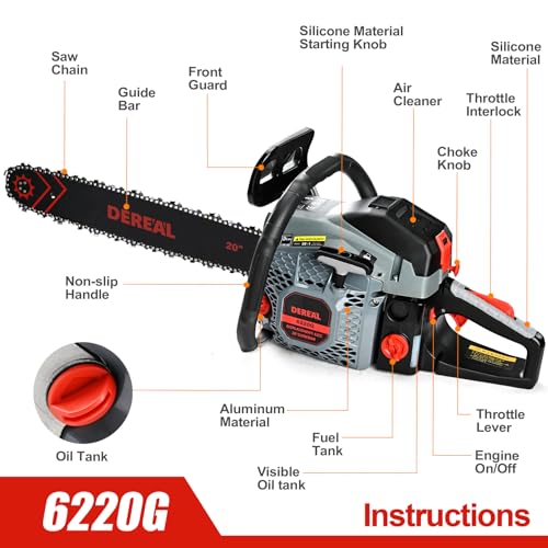 62CC Gas Chainsaw 20