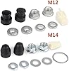 1 Set ​E-Bike Hub Motor Axle Nut Kit, M12 Front Lock Nut with Lock Washer and Cover for 12mm Shaft, Electric Bike Hubs Wheels Accessories for Mountain Bike and Road Bike #3