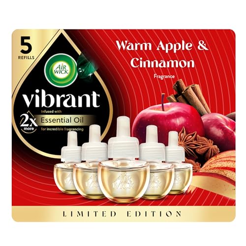 Air Wick Plug In Advanced Scented Oils Refills, Apple + Cinnamon, Fall...