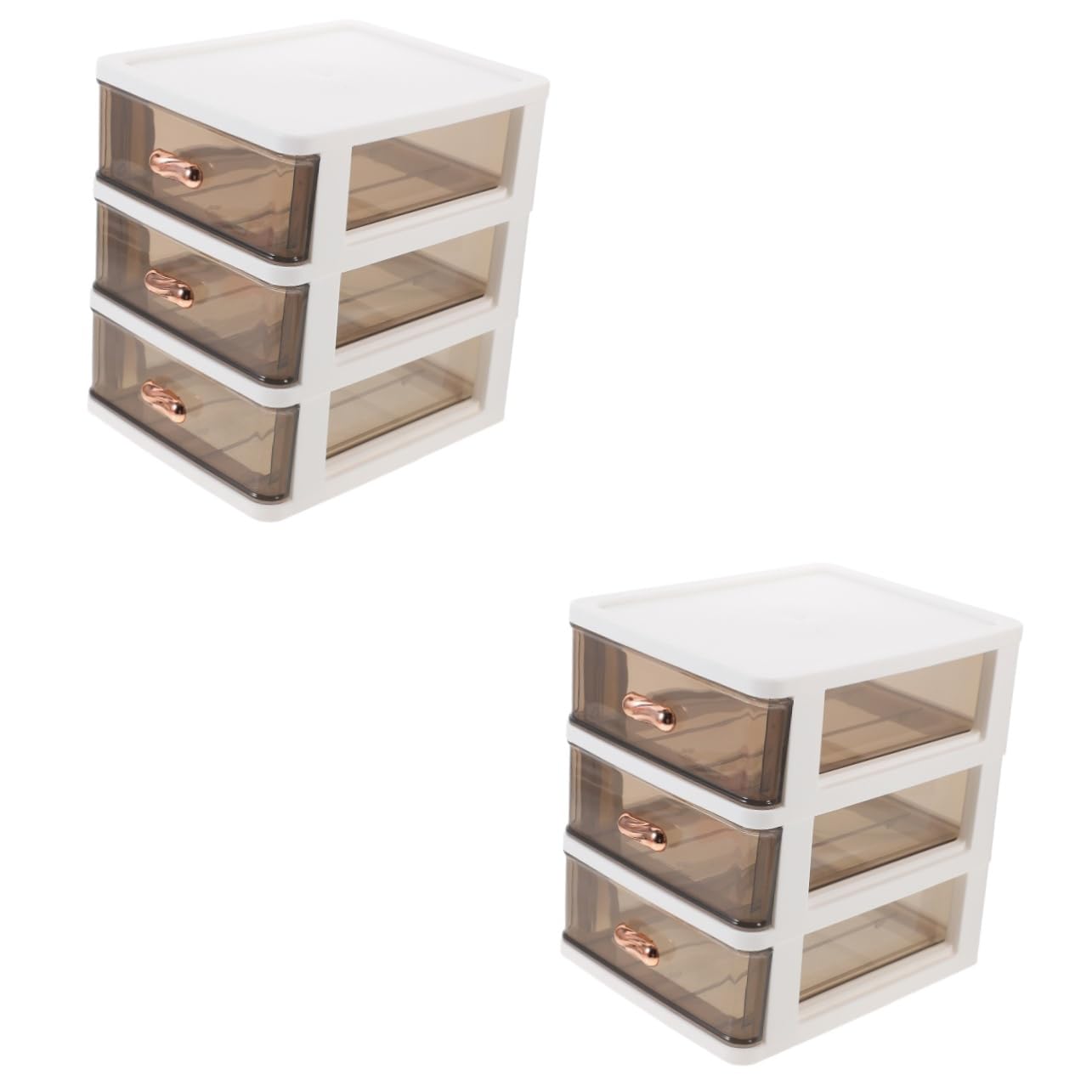 TEHAUX 2pièces Organisateur De Tiroir De Bureau Boîte De Rangement Pour Documents Rangement Compact Avec Coulissants Pour Bureau Maison