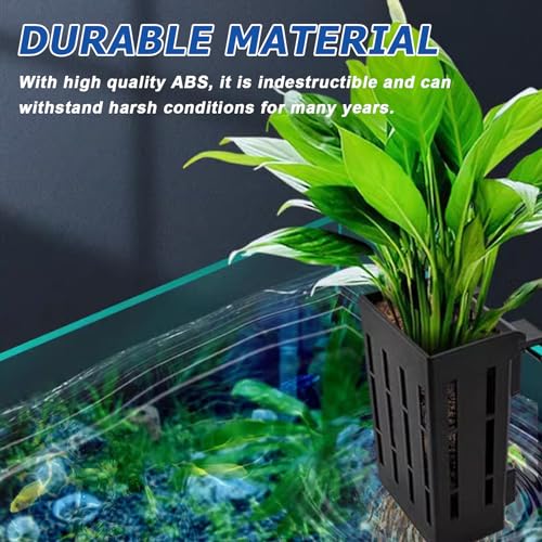 MEYAGOT 4 Stück Pflanzenständer Für Aquarien, Aquarium Pflanzenhalter, Hängender Wasserpflanze, Aquarium-Pflanzenhalter Wasserpflanzentopf Ständer Für Wasserpflanzen Plastik Anlage