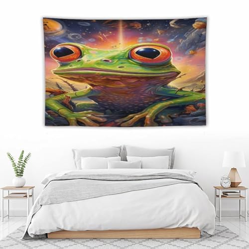 Tapisserie grenouille impression 3D haute définition pour un relief saisissant