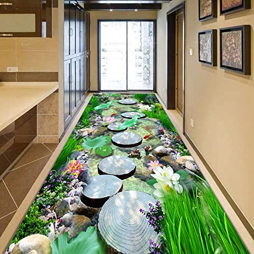 Tapis de couloir lavable et antidérapant shaggy grande taille