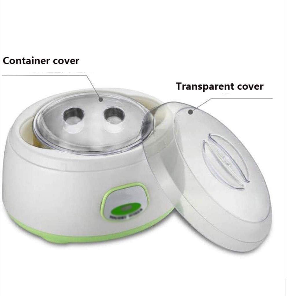 Automatic Yogurt Machine-Automatic Yogurt Maker, Household Electric Automatic Yogurt Yoghurt Maker Stainless Steel Inner Container, Yogurt Maker (Color : Green)