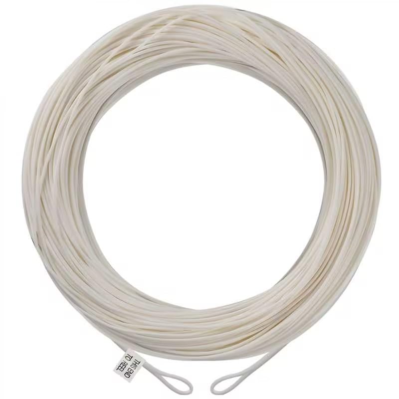 Maxcatch Fly Fishing Line with Two Welded Loops, Weight Forward Floating, 100FT, Multiple Colors, WF1F-WF9F, for Freshwater Fly Fishing (Ivory with 2 welded loops, WF1F)