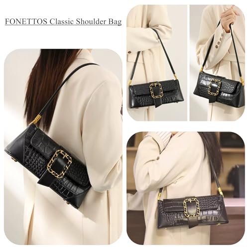 Retro French Clutch Handbag, Small Shoulder Bag for Women 90s Classic Purse Bag3