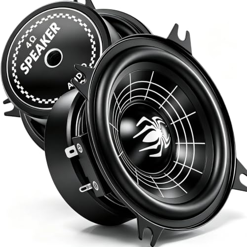 Image of 4 Inch Speakers, 600W 4 Ohm 4 In Speaker Car Audio Aluminum Cone Woofer