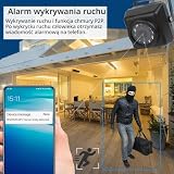 REVODATA HD 5MP IP65 wodoodporna mini kamera POE IP, 940 nm, niewidoczna 10 szt. LED noktowizor na podczerwień 3,6 mm obiektyw wewnątrz/na zewnątrz kamera bezpieczeństwa POE H.265/H.264 (I704-3-P-HSV6
