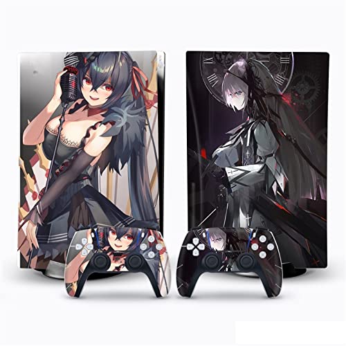 �ی� For PS5 Skin Disc Edition Anime Console And Controller Vinyl Cover Skins Wraps For PS5 Disc Version 11493 �C�A�Ȃ��A�c�����Ȃ�