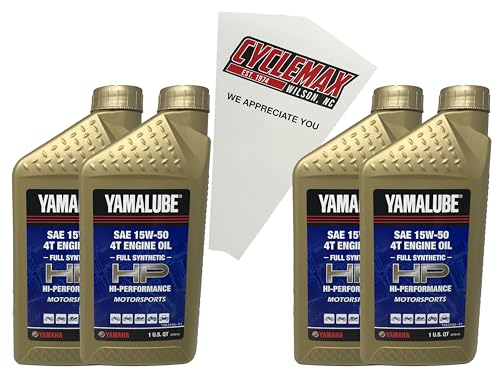 Aceite de motor sintético 15W-50 pack de 4 cuartos miniatura 1