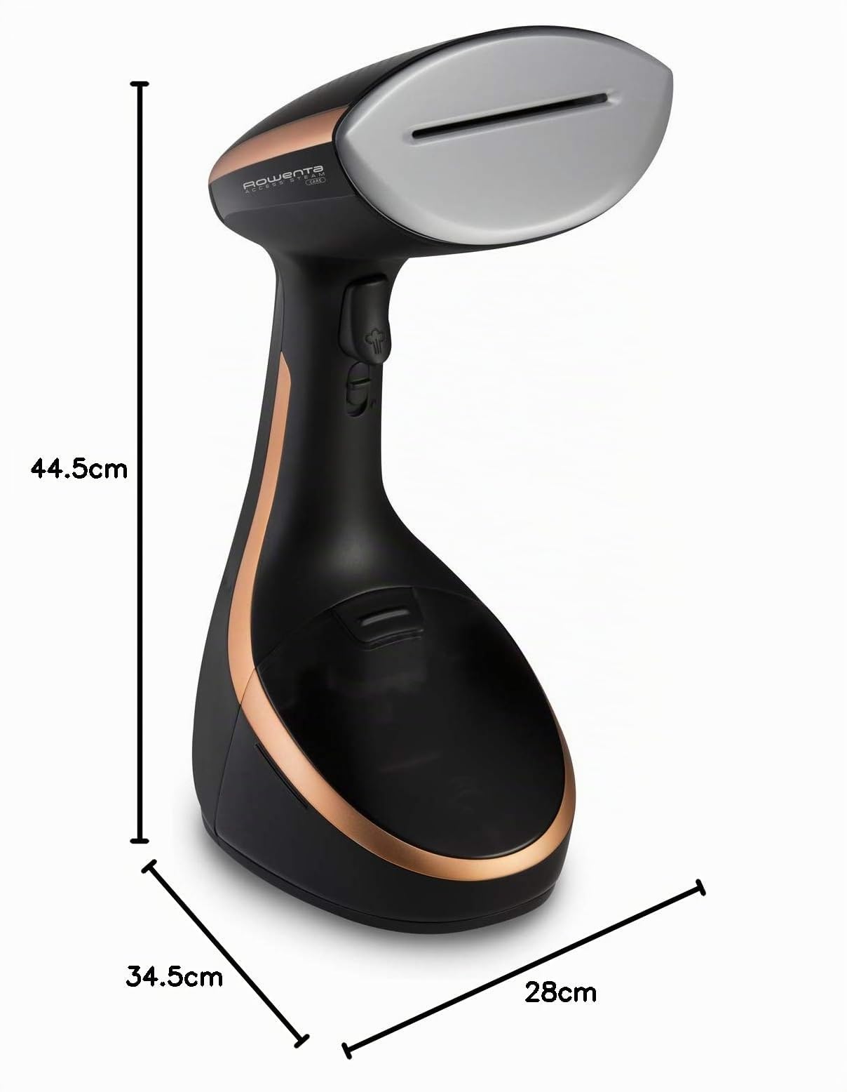 Rowenta DR9100 Access Steam Care Ferro da Stiro Verticale a Vapore Sanificante Potente e Versatile con Supporto Verticale e 3 Accessori Inclusi, 2 Impostazioni di Vapore, Potenza 1600 W, 200 ml
