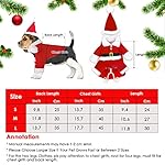 Disfraz de Papá Noel de Pet, Disfraz de Navidad para Mascotas, Ropa de Gato de Navidad, Ropa para Mascotas de Navidad, Lindo Santa Claus Ropa de Fiesta, Traje de Perro Santa (Cinturón L) 4 Disfraz de Papá Noel de Pet, Disfraz de Navidad para Mascotas, Ropa de Gato de Navidad, Ropa para Mascotas de Navidad, Lindo Santa Claus Ropa de Fiesta, Traje de Perro Santa (Cinturón L)