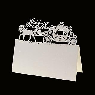 Carte Cadeau Décoration de vacances Pumpkin Table de voitures Nom de la location Cartes de lieu de chevaux Laser Coupe Dentelle Nom de la carte Carte de la carte de mariage de mariage Favoris de la fê