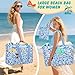 Imagen de NEWIROVE Bolsa Playa Mujer Grande Xxl Familiar Bolsos Playa Con Cremallera Beach Bag Plegable Bolsa Viaje Ligero Tote Bag Mujer Para Playa