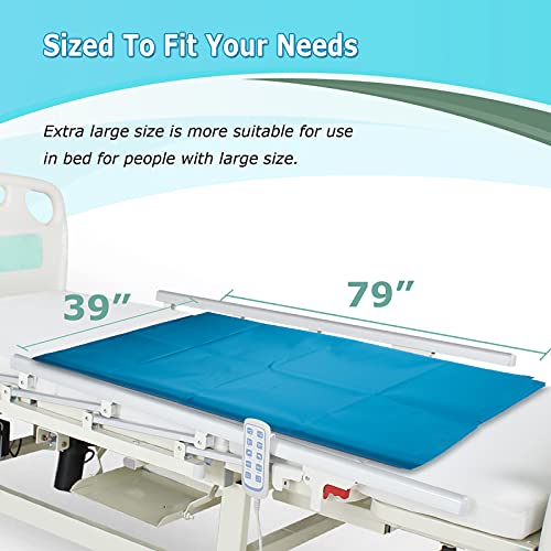 Image of [LOSCHEN] Tubular Slide Sheet for Patient Transfer, Sliding Draw Sheets to Assist Moving Elderly - for Cars, Vehicles, Wheelchairs and Bed Transfers - Hospitals & Home Care (Green, 39 inchx79 inch(100x200cm))